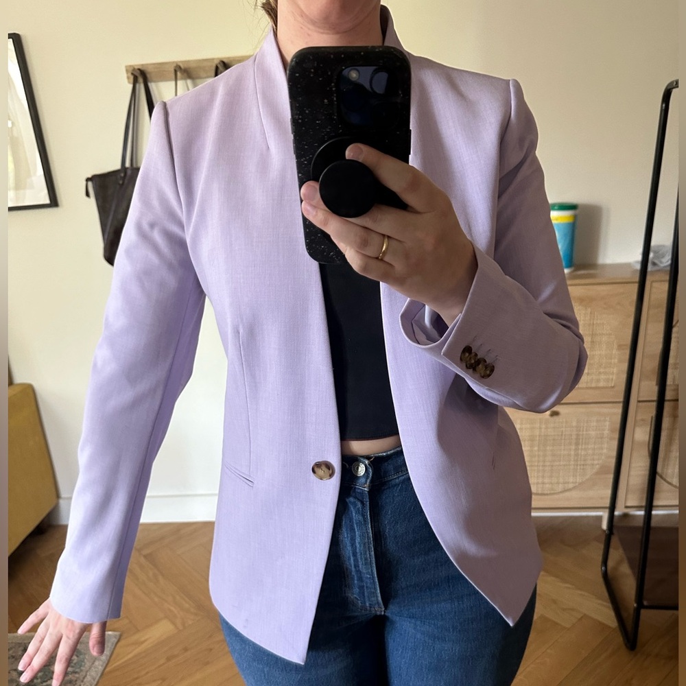 4 Tall Lavender Ann Taylor Blazer. Only worn once
